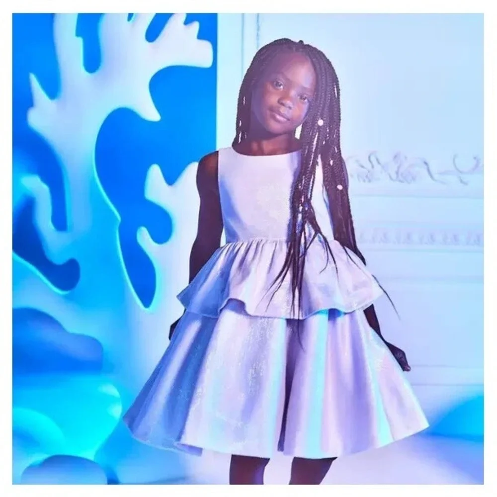 Janie and Jack Disney The Little Mermaid‎ Iridescent Shell Dress Lavender 2T